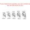 100pcs/lot Lobster Clasps For Bracelets Necklaces DIY Hooks Chain Closure Accessories For Jewelry Making Findings