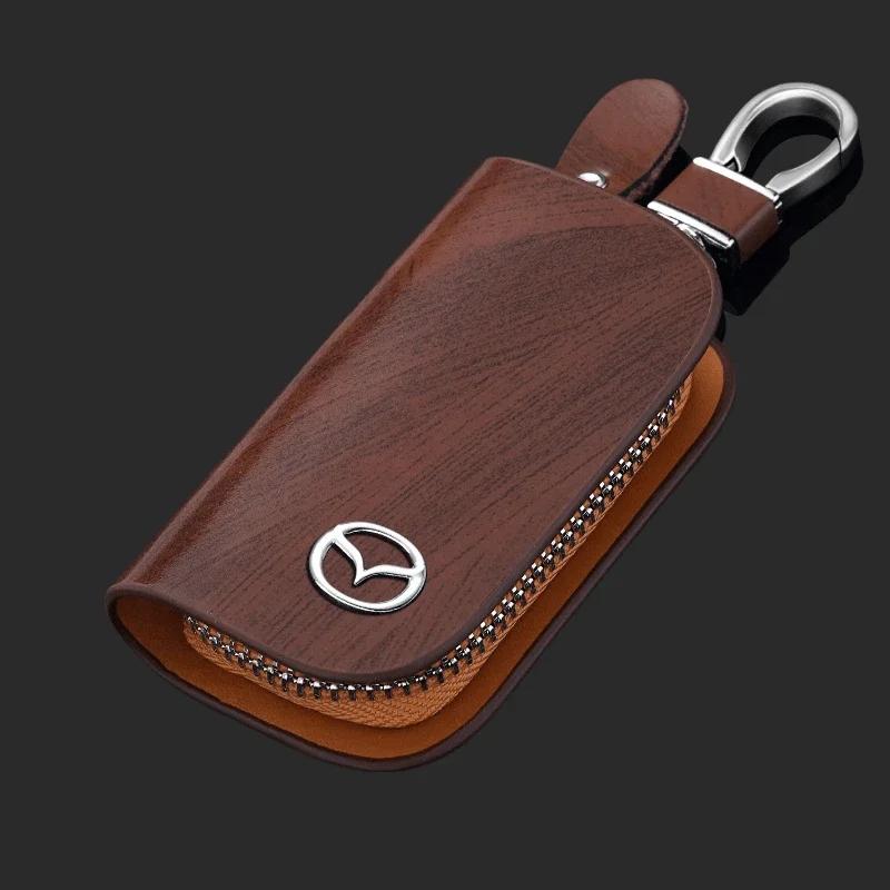 2025 Hot Auto Key Bag Key Case for Mazda 3 Bk 6 2 Spoiler MX5 CX5 CX7 RX8 RX7 CX3 626 323 Axela Atenza CX9 Accessories Car Styli