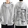 Anime Hunter X Hunter Kurapika Chrollo Lucilfer Zipper Hoodies Men Women Clothing Oversized Fleece Zip Up Hooded Sweatshirt Coat