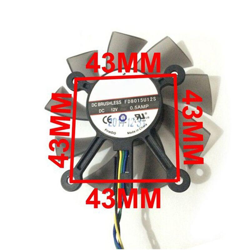 DC 12V Brushlesss Cooling Fan FD8015U12S For GTX 560 GTX550Ti HD7850 Graphic Card Radiator Cooler