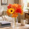 Realistic Fake Flowers for Desktop Artificial Fall Flowers Faux Silk Flower Arrangement Bouquet Reusable Botanical Arrangements Home Decor