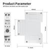 TNCE Tuya Wifi/Zigbee Smart Circuit Breaker Switch With Metering 1P+N 1-63A Smart kWh UnderVoltage OverCurrent Meter Protector