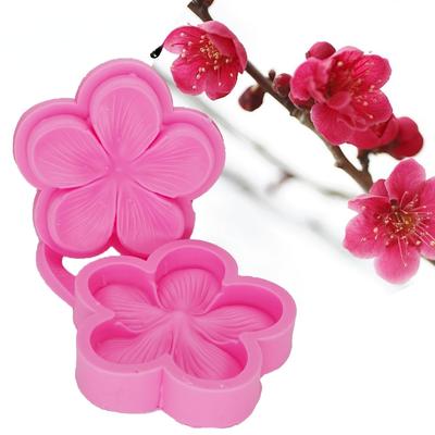 Silicone Mold Plum Blossom Sugarcraft Flower Fondant Chocolate Mould Wedding Cake Decorating Tools