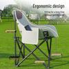 Foldable Moon Chair: Portable, Thickened for Outdoor Camping, Beach Trips, Fishing, and Picnics.