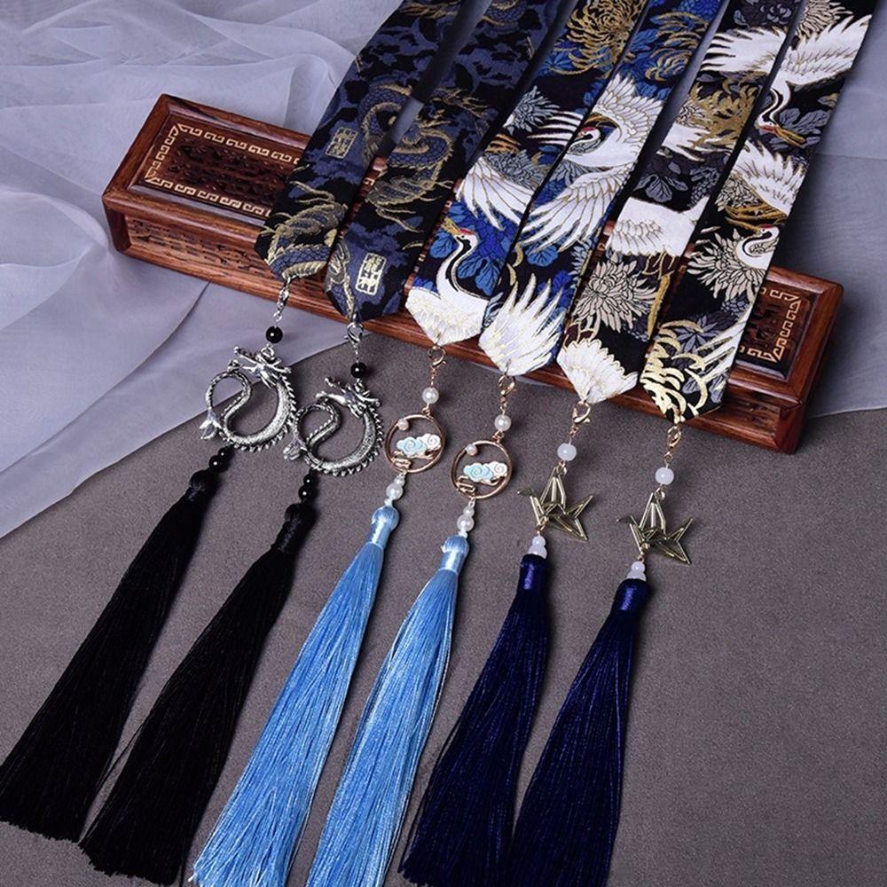 Vlasová šňůrka Čínský styl Pokrývka hlavy Hanfu Vlasové doplňky Starověká čelenka Vlasová páska ve starověkém stylu