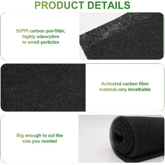 SUNCARACCL RV AC Filters Replacement, 16 X 40 X 1/4 Inch RV Air Conditioner Filters, Can Cut To Fit Air Filter For Motorhome Travel,Travel Trailers,