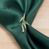 Enamel Leaf Brooch Pin for Women Three-Dimensional Green Bamboo Shape with Bag Accessory Leaves Outfit Badge Necklines Scarves Bags Cardigan