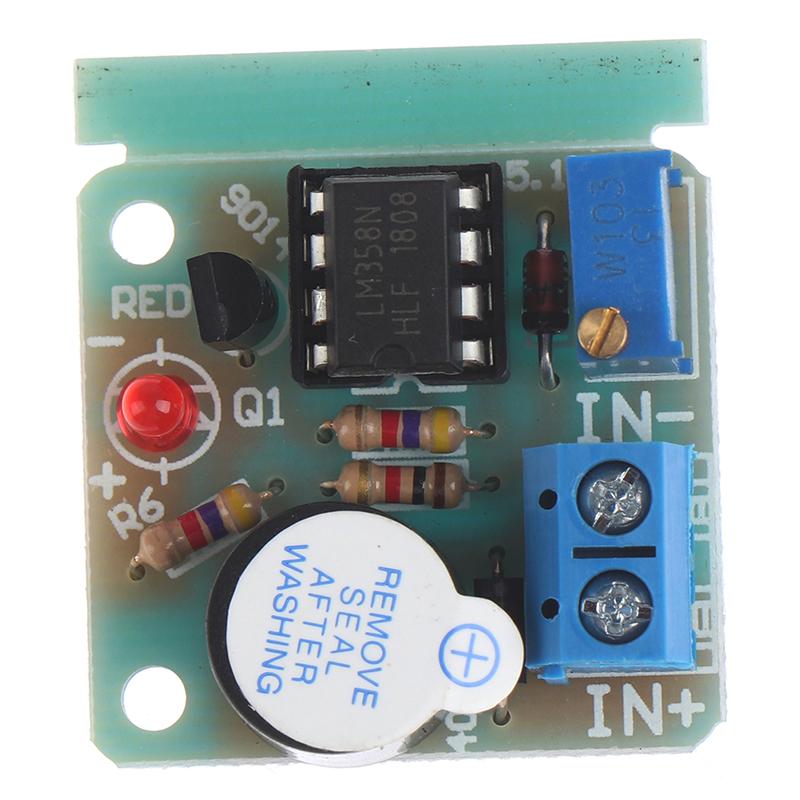 Anti Over Discharge Low Voltage Protection Module Audible Alarm Buzzer 9V 12V