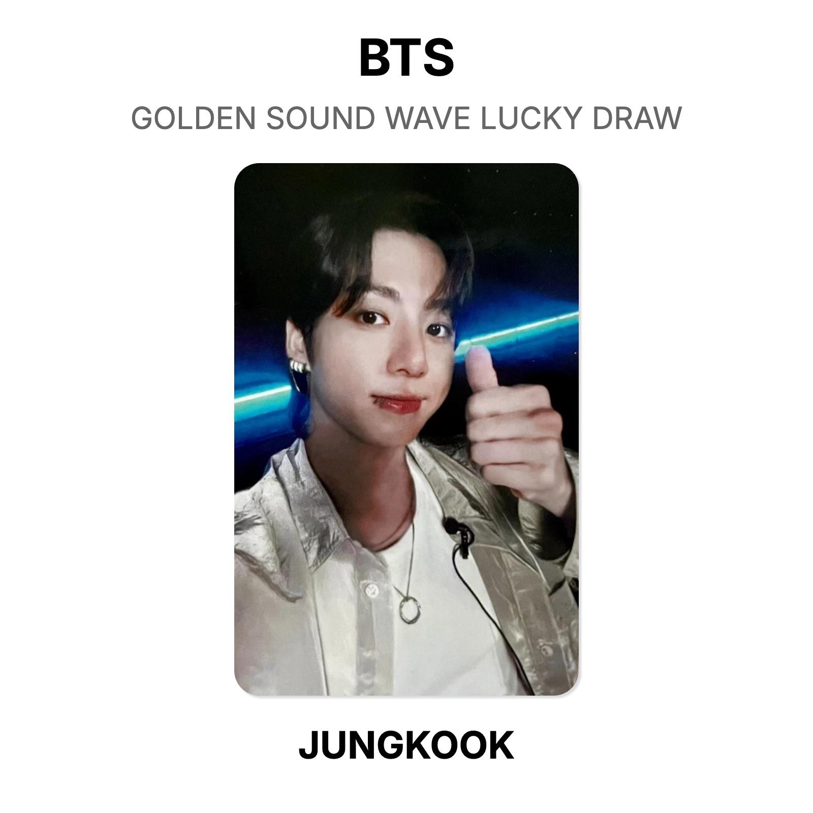 BTS GOLDEN SOUND WAVE LUCKY DRAW Official Photocard JUNGKOOK 05