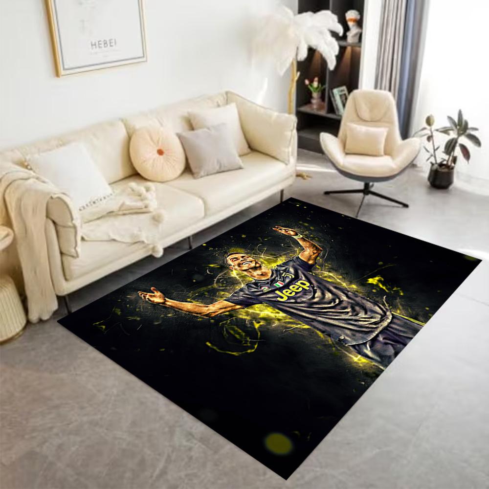 Juventus Football Club Floor Mat Design for Entryway Foyer Hallway Bedrooms Antislip Carpet Decorate Offices Perfect Birthday/Christmas Gift Idea