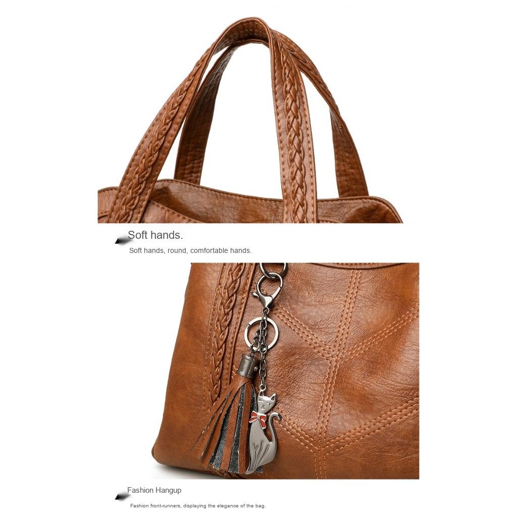 Xeie Thuk Handbag Shoulder Bag Women Faux leather Daily Commute Casual