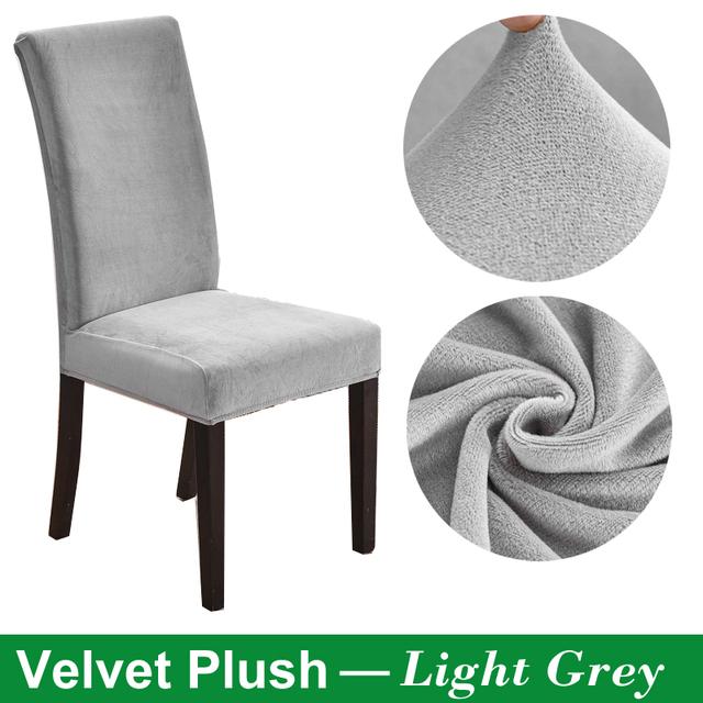 

Оксамитовий чохол на стілець для їдальні. Товстий еластичний чохол на обідній стілець. Еластичний чохол для стільця. Чохол для кухонного стільця. 1 Piece