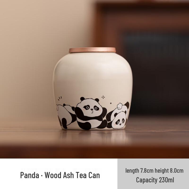 Panda Ceramic Tea Caddy Collection
