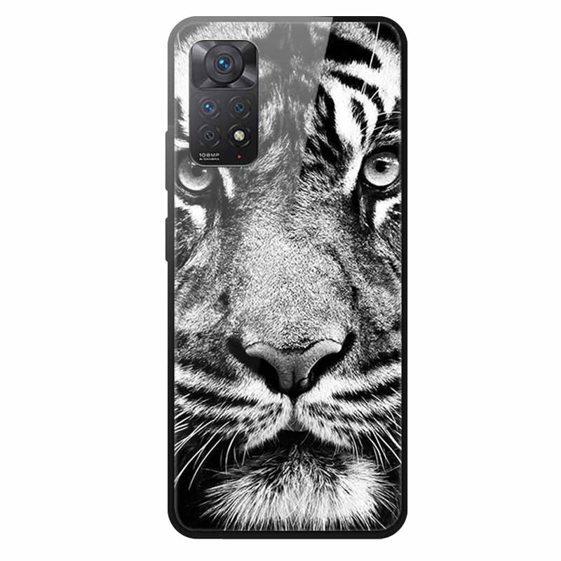 Tempered Glass Case For Xiaomi Redmi Note 12 Pro 4G Case Hard Glass Back Cover For Redmi Note 12 Pro 4G Phone Case Soft Bumper