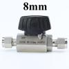 6 8 10 12 14 16 mm 1/4" 3/8" 1/2" 3/4" 1" Inch Tube OD Compression Union 316L Stainles Steel Hex Ball Valve 1000 PSI