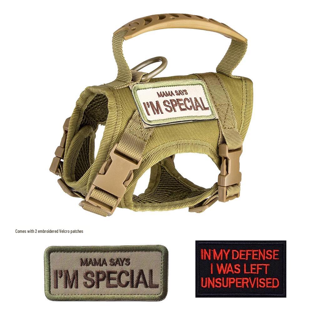 Adjustable Tactical Cat Harness with Anti-Breakaway Leash for Outdoor Use