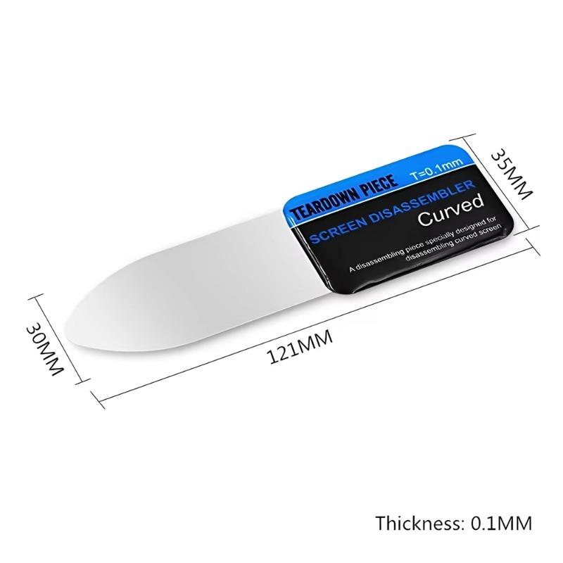 1/3Pcs Mobile Phone Curved LCD Screen Spudger Opening Pry Card Tools Ultra Thin Flexible Mobile Phone Disassemble Steel Metal