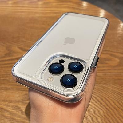Shockproof Transparent Acrylic Case For Iphone 12 13 11 Pro Max X Xs Xr Clear Crystal Tpu Bumper Cover For Iphone Cases