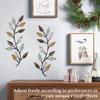 2Pcs Metal Tree Leaf Wall Decor Vine Olive Branch Style Wall Hanging Sign Decorative Home Decoration for Living Room Bedroom