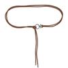 Retro PU Leather Waist Belt Thin Design Lightweight Adjustable Waistband for Daily Commute Office and Vacation