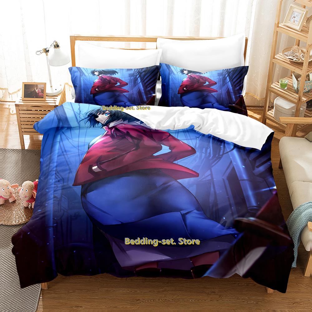 Comforter New Shiki Bedding Set Single Twin Full Queen King Size Bed Set Adult Kid Bedroom Three-Piece Suits Personality Anime Bed Sh