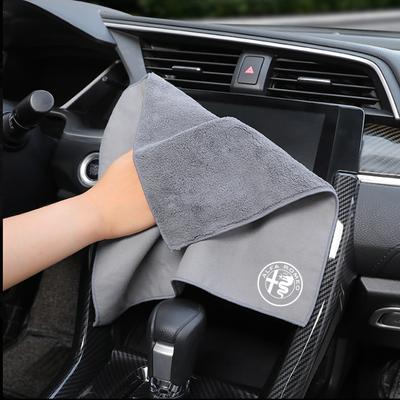 Microfiber Car Towel Super Absorbency Car Cleaning Care Cloth For 156 159 147 4C 8C 166 Giulia Giulietta Mito Stelvio