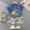 Children's Short-sleeved Suit Pure Cotton Girls Summer Clothes Boys T-shirt Baby Baby Clothes