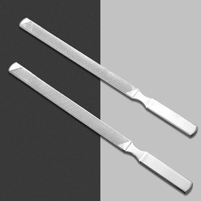 1Pc Professional Nail File Stainless Steel Polishing Block Sanding for Nail Nailfile Manicure Supplies Tools Art Beauty