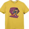 Hooded Cyberpunk T Shirt Neon Mask Futuristic Hacker Techwear Tee