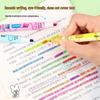 Student Fluorescent Highlighter Pen Set - Large Capacity, Angled Tip, Multi-Color Layering