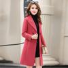 New Spring and Autumn Woolen Coat Female Long Large Size Thick Women Woolen Jacket Slim Lady Clothing Women's Coats