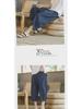 Men's Cropped Chinese Style Linen Shorts - Summer Wide-Leg 7-Point Casual Trousers