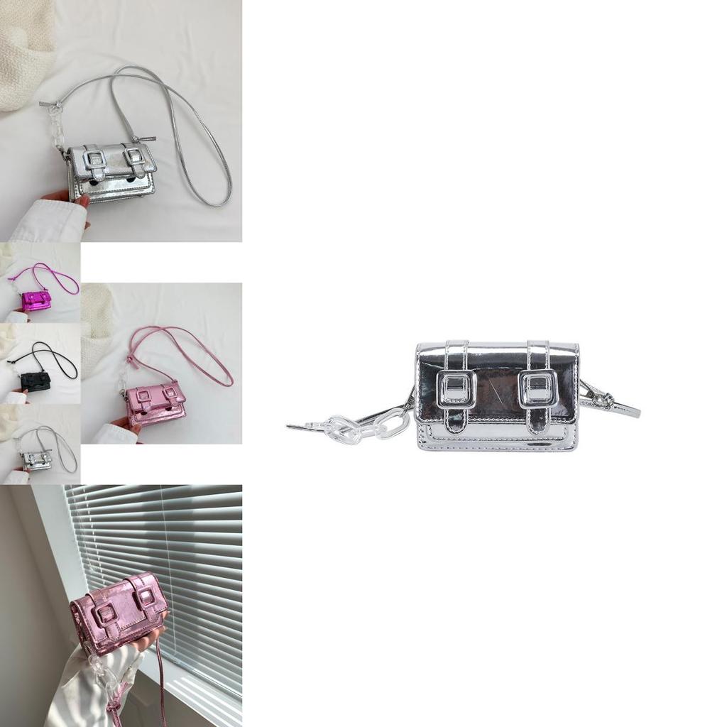 Urban Chic Mini Shoulder Bag Pu Material Box Shape Magnetic Closure Camera Pocket Stylish For Daily Use