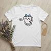 Vintage Rock Cartoon Cute Animal Graffiti Pattern Cotton Blend Loose Unisex Couple Short Sleeve Tops Holiday Fashion Clothes