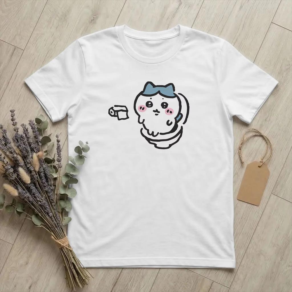 Vintage Rock Cartoon Cute Animal Graffiti Pattern Cotton Blend Loose Unisex Couple Short Sleeve Tops Holiday Fashion Clothes