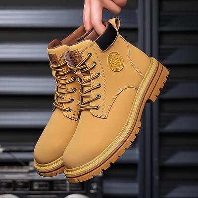 Mode Heren Winter Pluche Sneeuwschoenen Lage Top Heren Sneakers Stijlvol voor Mannen Motocross Laarzen Met Veters Alles-Match Heren Laarzen Herenschoen