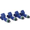4Pc 410Cc RDX Fuel Injector with Adapters 16450RWCA01 for Honda Acura 07-12 Civic Integra RSX K20 K24 B16 B18 16450-RWC-A01