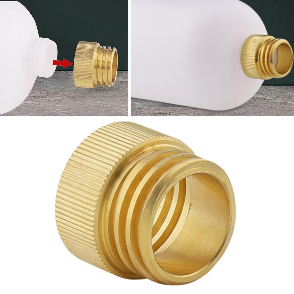 Easy to Use Brass Foam Bottle Adapter Pressure Washer Quick Coupler Anti Slip Connector for Household Care