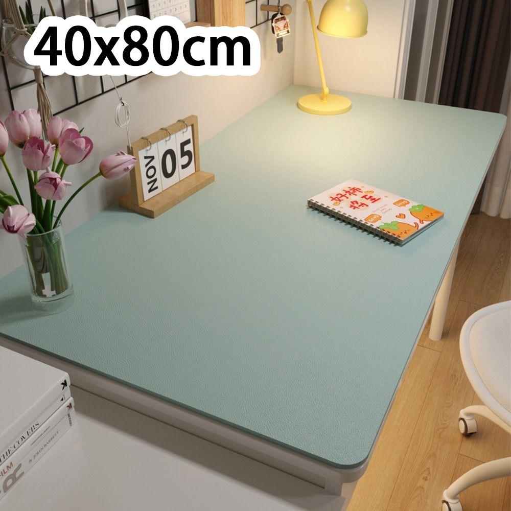 New Protection Eye Student Desk Mat Oil-proof Leather Coffee Table Mat Non-slip Solid Color Computer Desk Mat