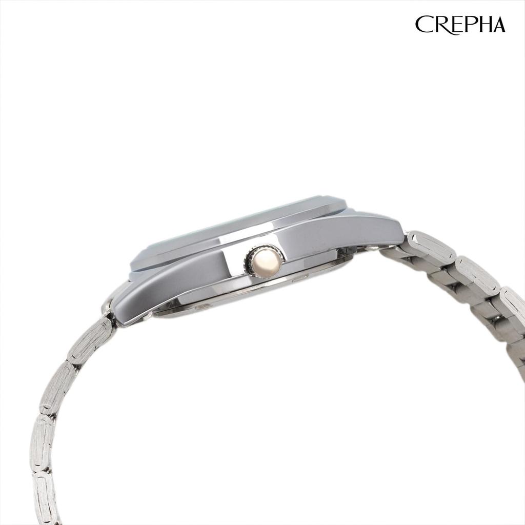 Clefer Serdica Analog Black Metal Japanese Silver Watch, Dial, Strap, Movement, SD-AL330-BKS, Men's,
