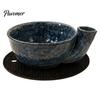Creative Kitchen Gift Self-Spinning Berry Colander Bowl with Holes, Ceramic Vortex Rinsing Home Decor Tabletop Strainer Spout Strainer, Washing