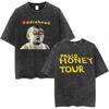 Rock Band Radiohead The Bends Vintage Washed Tshirt Unisex Women Fashion Hip Hop T Shirts Casual Tshirts Streetwear