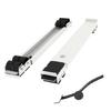 2Pcs Universals Washing Machine Rack Home Furniture Moving Roller Adjustable Length Base with Wheel Washer Dryer Stand