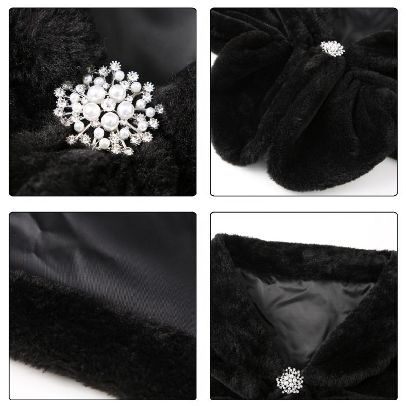 Trendy Ladies Shawl Set Large Size Wrap Polyester Furs Shawl Cold Weather Comfortable and Fashionable Outerwear