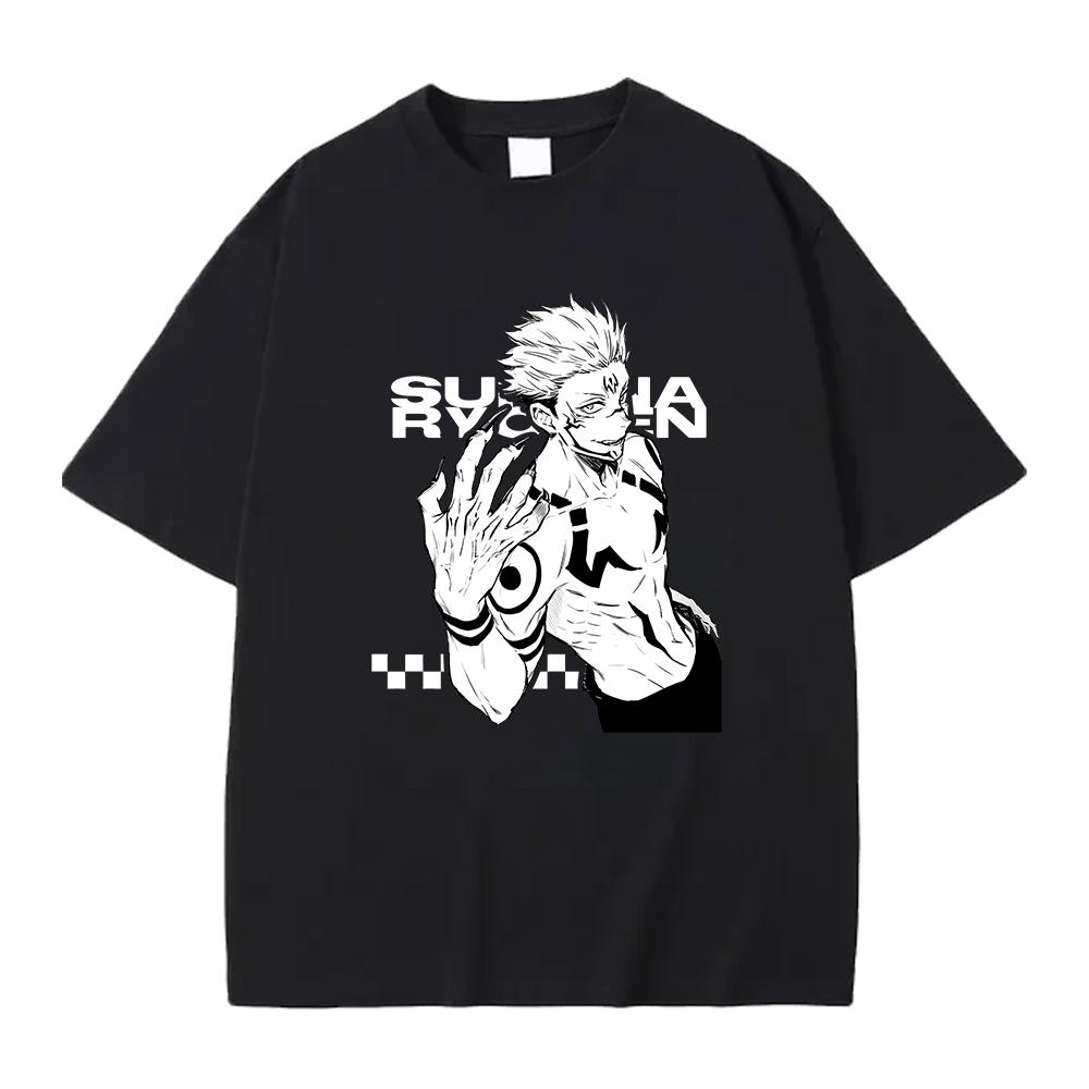 Japanes Unisexga Jujutsu Kaisen T Shirt Okkotsu Yuta Graphic Tshirt Unisex Unisex Cotton Clothing Short Sleeve Street Fashion Tees