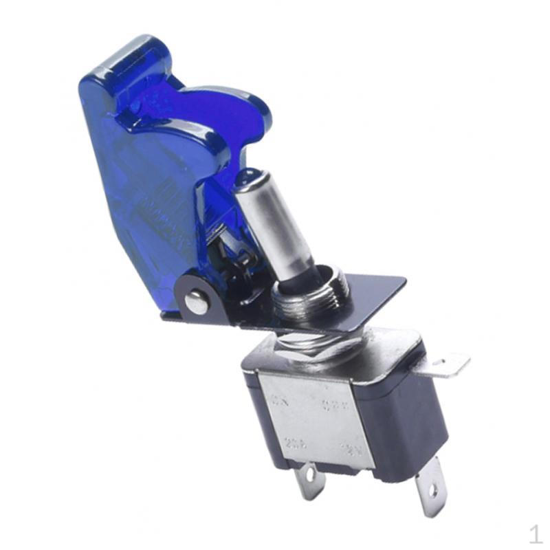 

Переключатель кулисного типа 12 В 20 А для мощных гоночных автомобилей, авто, лодок, светодиодные переключатели с подсветкой и безопасностью синий