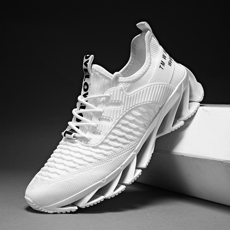 

МОДНАЯ ОБУВЬ, мужские дышащие спортивные кроссовки, спортивные кроссовки для бега, уличные женские теннисные кроссовки для тренажерного зала 39 белый