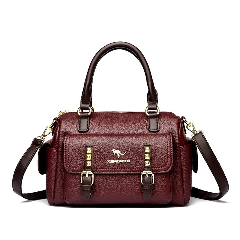 

2025 New Famous Luxury Women s Handbag High Quality Soft Leather Women Tote Bags Fashion Famous Weight Shoulder Bag Wallet