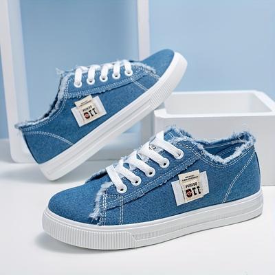 Autumn New Canvas Shoes Female Small White Shoes Students Flat Bottom Sports Board Shoes Fashion Versatile Soft Bottom Big Size Female Single Shoes