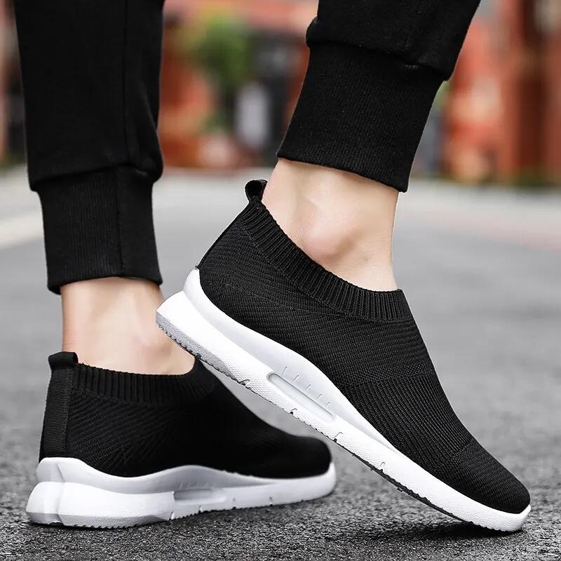 2025Womens Light Running Shoes Jogging Shoes Breathable Women Sneakers Slip On Loafer Shoe Momens Casual Shoes Unisex Sock Shoes